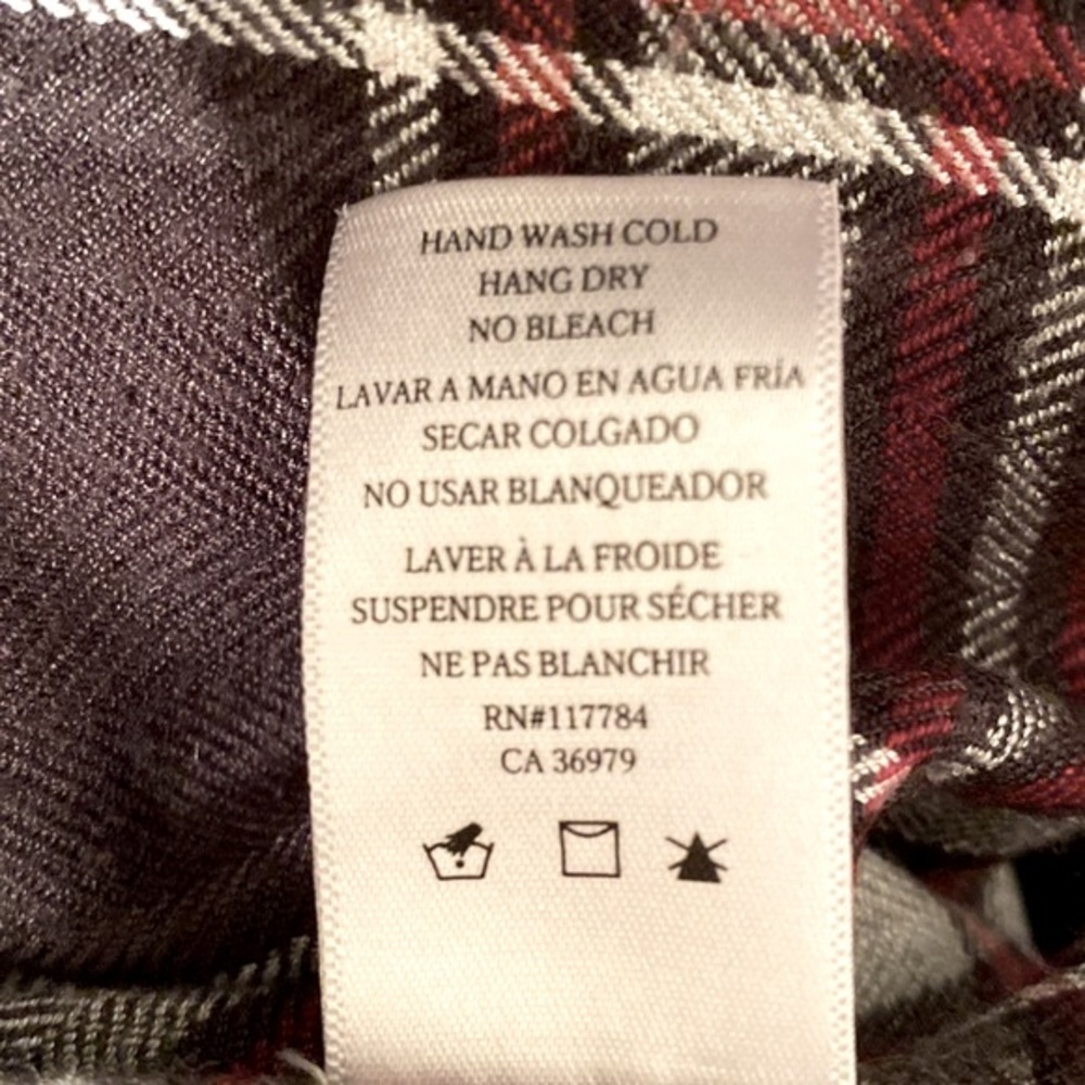 Rails Hunter Plaid Rayon Button Down Long Sleeved… - image 6